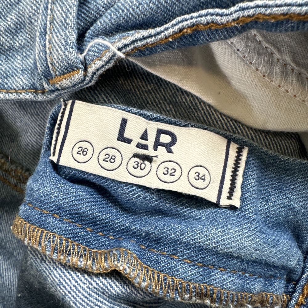 LAR High Rise Distressed Denim Shorts Women's‎ Size 30 Blue Mom Jean Shorts - Picture 3 of 5